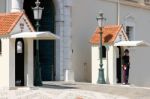 Monte Carlo, Monaco - April 19 ; Guard On Duty At The Palace In Stock Photo