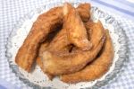 Portuguese Farturas Sweet Fried Dough Stock Photo