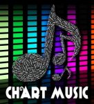 Music Charts Shows Sound Tracks And Harmonies Stock Photo