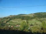 Mountain Panorama, Landscape And Buildings   Stock Photo