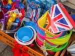 Beach Goods On Sale Outside A Shop In Southwold Stock Photo