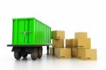 Cargo Transportation Concept Stock Photo