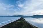 View Of Bruny Island Beach In The Afternoon Stock Photo