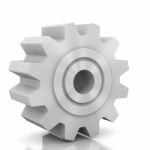 3d Rendering Gears Background Stock Photo