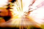 Abstract Image Speed In The City Stock Photo