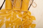 Bunch Of Italian Pasta Type Stock Photo