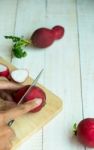 Sliced Vegetables For Cooking Stock Photo