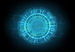 Abstract Technology Digital Circle Background  Illustratio Stock Photo