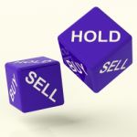 Buy Hold And Sell Dice Stock Photo