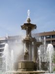 Granada, Andalucia/spain - May 7 : Batallas Fountain In Granada Stock Photo