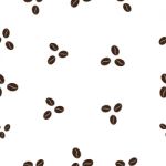 Seamless Pattern With Coffee Bean  Illustration Stock Photo