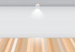 Empty Room With Wooden Floor Stock Photo