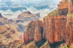 View From The North Rim Of The Grand Canyon Stock Photo