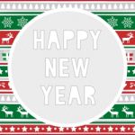 Happy New Year Greeting Card8 Stock Photo