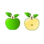 Green Apple  Isolated Stock Photo