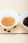 Espresso Cofee And Beans Stock Photo