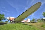 The Retired Dc-3 Of Clark Gable Stock Photo