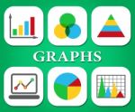 Graphs Charts Means Infochart Statistics And Forecast Stock Photo