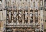 Entrance Of Gloucester Cathedral (sculptures Detail) Stock Photo