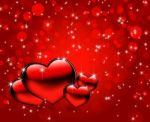 Red Hearts Background Stock Photo