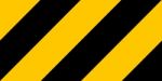 Warning Black And Yellow Hazard Stripes Texture Stock Photo
