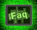 Faq Word Indicates Frequently Asked Questions And Answer Stock Photo