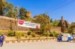 Entrance To Fasilides Castle In Gondar In Ethiopia Stock Photo