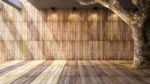 Wooden Wall And Floor Stock Photo