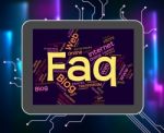 Faq Word Indicates Frequently Asked Questions And Answer Stock Photo