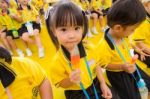 Kindergarten Students Visit The Zoo, In The Jul 15, 2016. Bangkok Thailand Stock Photo