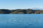 Lake Wivenhoe In Queensland During The Day Stock Photo