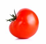 Red Tomato Isolated On The White Background Stock Photo