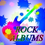 Rock Albums Shows Sound Track And Acoustic Stock Photo