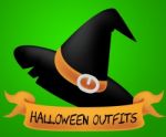 Halloween Outfits Represents Trick Or Treat And Autumn Stock Photo