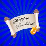 Hanukkah Card Stock Photo