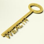 Wealth Key Stock Photo