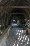 Sighisoara, Transylvania/romania - September 17 : Wooden Tunnel Stock Photo