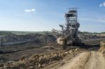 Coal Mining Machine - Mine Excavator Stock Photo