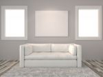 Modern Interior Living Room Stock Photo