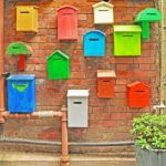 Colorful Mailboxes Stock Photo