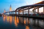 Concrete Bridge Stock Photo