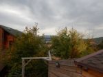 Mountain Panorama, Landscape And Buildings   Stock Photo