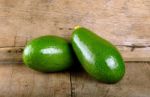 Avocado Fruit On The Wooden Background Stock Photo