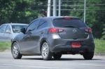 Private Eco Car, Mazda 2.  Stock Photo