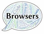 Browsers Word Meaning Web Words And Computer Stock Photo