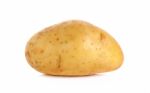 Raw Potato Isolated On The White Background Stock Photo