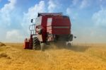 The Combine Harvester Stock Photo