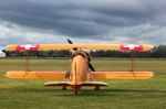 Bucker 131 Jungmann Vintage Biplane U95 At Goodwood Stock Photo