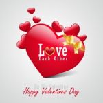 Red Love Heart, Valentines Day Concept Stock Photo