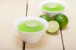 Green Lime Lemonade Stock Photo